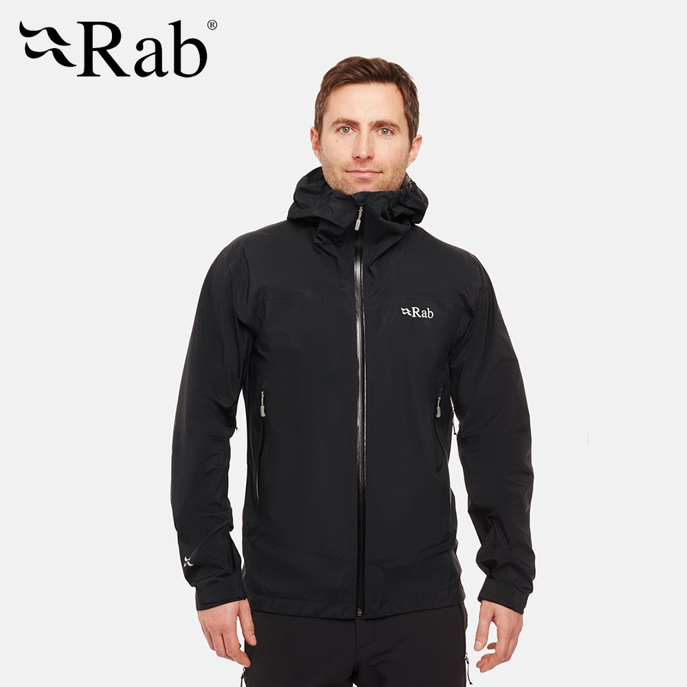 【英國 RAB】Meridian Jacket 連帽防水外套 男款 黑色 #QWG44 product image 2