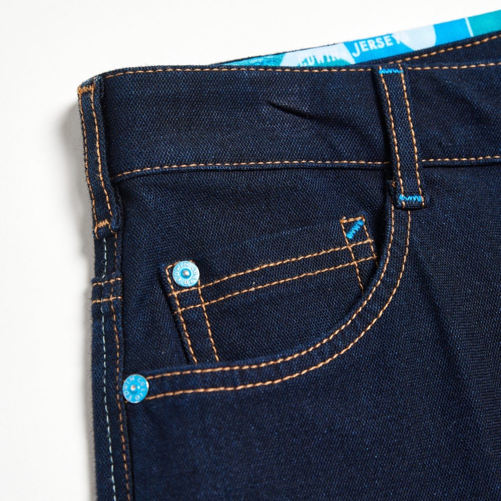 EDWIN JERSEYS 迦績 冰河玉永久涼感窄管直筒牛仔褲-女-原藍色 product image 7