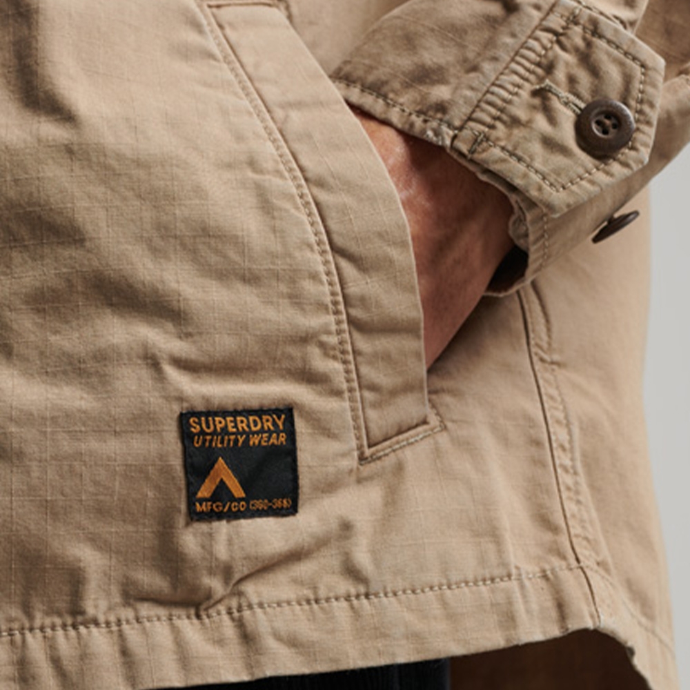 SUPERDRY 男裝 長襯衫 Vintage Combat Overshirt 淺棕 product image 7