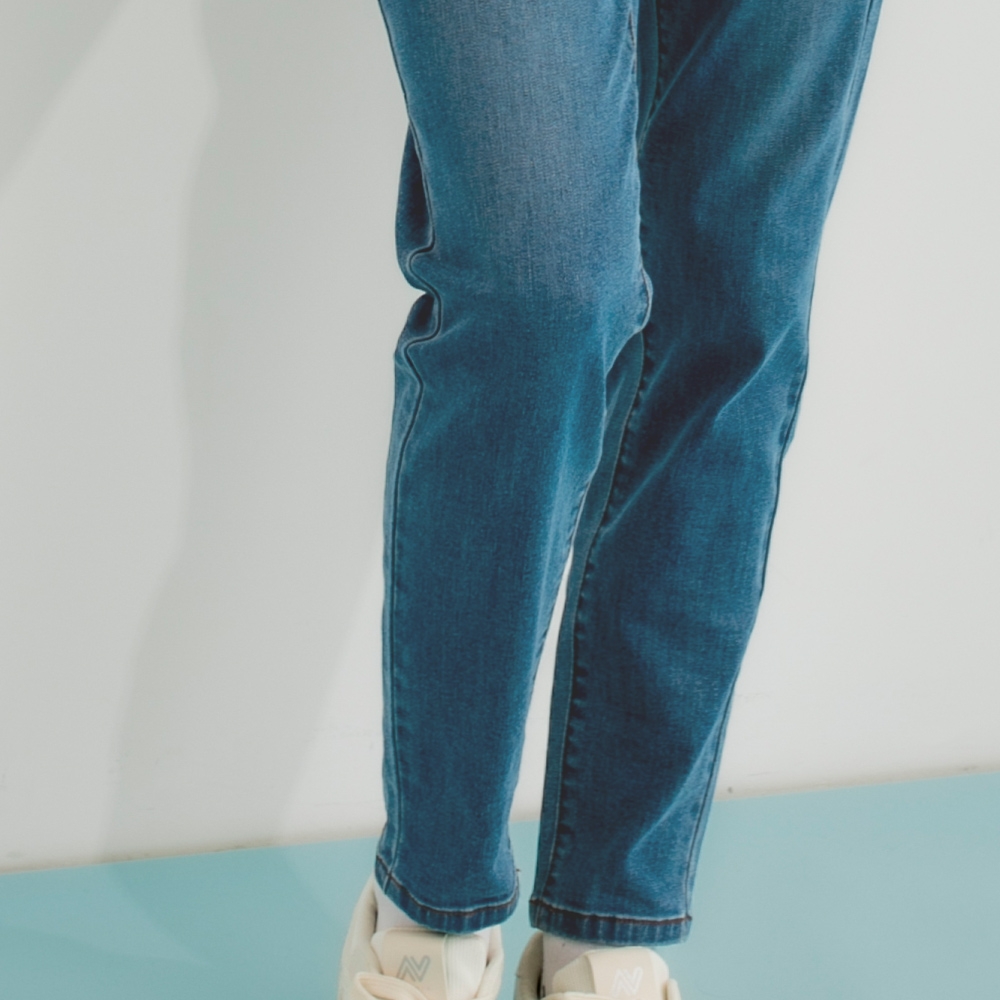 Arnold Palmer -女裝-COOLMAX涼感彈性修身牛仔褲-淺藍色 product image 6