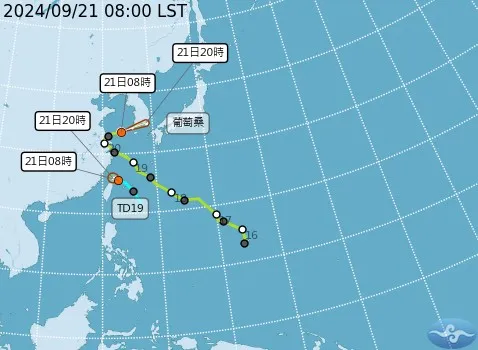 热低压进入台湾北方海面！专家示警「这股水气需注意」　连2天雨势大