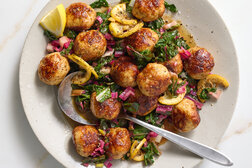 Image for One-Pot Chicken Meatballs With Greens 