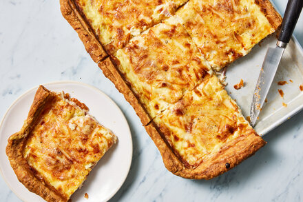 Image for Ham and Cheese Slab Quiche 