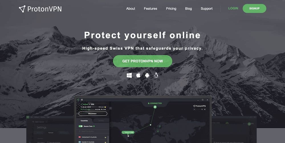 6 款免費 VPN 推薦 - ProtonVPN