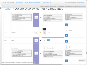 Vote for a good proposal (only during vetting phase). During the translation and vetting phases, use the forum for your language to discuss with other translators and solicit vote on specific translations (with an explanation why). See the meaning of icons.