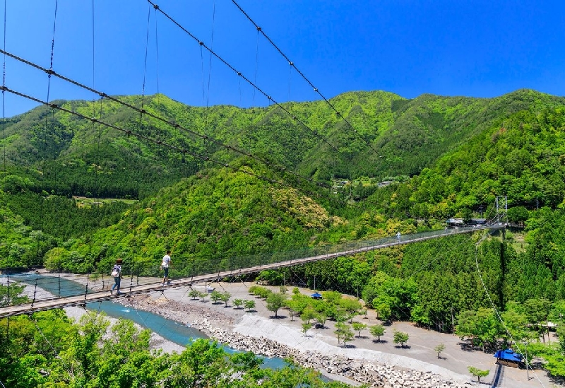 谷瀬の吊り橋