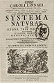 Cover of Systema Naturae, 11th edition (1760/MDCCLX), printed in Germany.