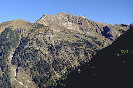 mountain Geissfuss (left in photo) and Nebelhorn