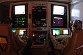 controls of a MQ-1 Predator from the control room at Balad Air Base