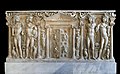 Front panel of a sarcophagus representing the four seasons.