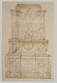 Attributed to Michelangelo, Design for a wall tomb for Julius II Metropolitan Museum of Art, New York City