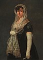 Young Lady Wearing a Mantilla and Basquina (1805), by Francisco Goya.