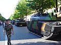 French soldiers and Leclerc tanks