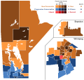 Manitoba general election 1999 - Winning party vote by riding (🚩co-authored by Mr.Election)