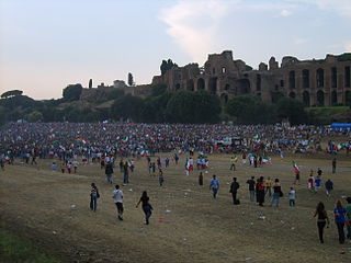 People gathered to watch the final of the 2006 FIFA world cup