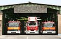 Aerial ladder & 2 atego fire engines