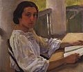 The Artist's Sister (1914), by Zinaida Serebriakova.