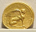 Gold coin with sphinx, circa 27 BC–14 AD