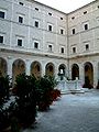 Library's yard of Monte Cassino, Italia