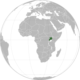 Map of Uganda