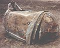 main propellant tank of the second stage of a Delta 2 launch vehicle which landed near Georgetown, TX, on 22 January 1997