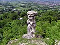 The Devils Chimney, a limestone pillar in England