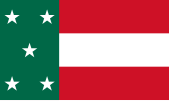 Flag of the Republic of Yucatán (independent 1841-1843, 1846-1848)