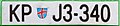 Old plate (1992-2004)