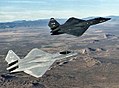 Two Northrop YF-23s