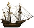 Venetian Galleon, 16th century, wooden model