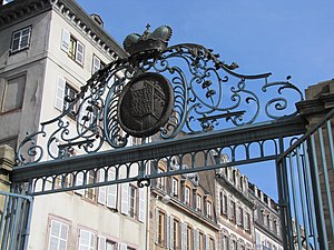 Français : Grille du Palais Rohan