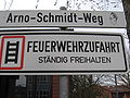 Arno-Schmidt-Weg in Eschede