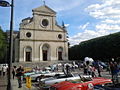 Historic automobiles in Piazza Risorgimento