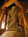 English: Statue of Tower guard inside the tower Čeština: Socha věžníka ve věži