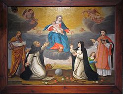 Tableau "Vierge du Rosaire" (1635)