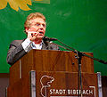 Daniel Cohn-Bendit at a meeting in Biberach/Riss, 2004