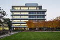 Specialized libraries at Koenigsworther Platz square, belonging to Conti Campus of Leibniz Universitaet Hannover located in Mitte quarter of Hannover, Germany