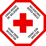 Insignia of the Belgium Red Cross - Insigne de la Croix-Rouge de Belgique.svg