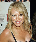 Hilary Duff at the premiere of War, Inc. at the Tribeca Film Festival in 2008