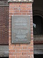 1944 - English: Plaque on Igumnov House (french embassy in Moscow) to celebrate the Normandie-Niemen squadron pilots distinction by General De Gaulle in this place