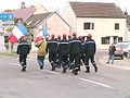 English: November 11th ceremony in Pagny-le-Château (France). Français : Défilé des pompiers au monument au morts à Pagny-le-Château (France).