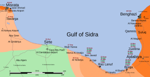 Overview of war in Gulf of Sidra region.