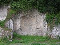 Particolare dei resti della villa di Pompeo a Villa Doria