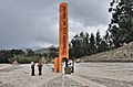 Equator monument SSW of Cayambe, Ecuador
