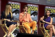 With Patty Jenkins and Chris Pine at the 2018 Comic-Con International (21 July 2018)