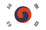 Flag of the Korean Empire (existed 1897–1910, flag used 1882–1910)