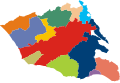 Mappa della provincia di Ragusa a colori