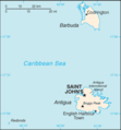 location in the country Antigua and Barbuda