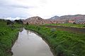 Río Tunjuelo, vista hacia Ciudad Bolívar.