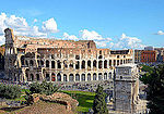 Thumbnail for File:Colosseum and Arch of Constantine seen from Palatine.jpg